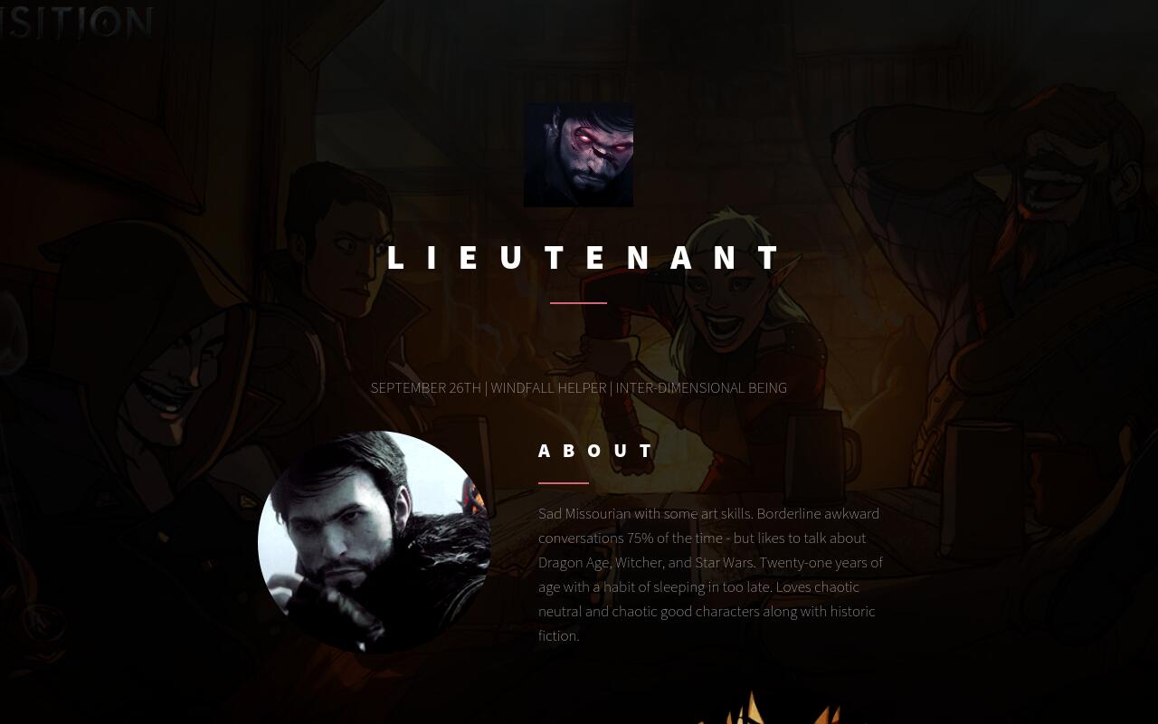 Carrd profile picture for @lieutenant